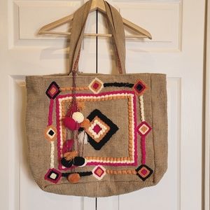 America & Beyond Jute Tote XL